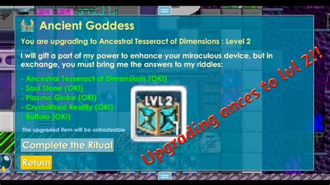 upgrading ancestral tesseract of dimensions .
